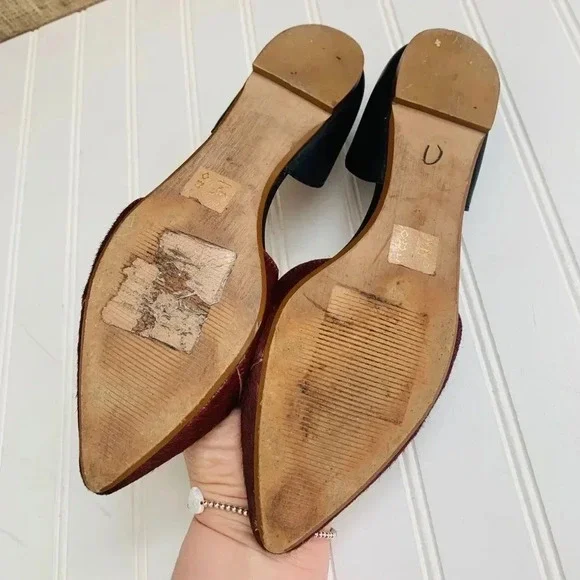 Madewell D’orsay In Calf Hair Flats